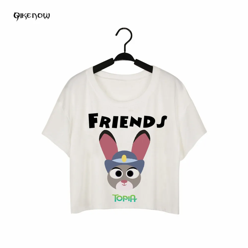Qikenow футболка Для женщин Сумасшедший животных Город печати Camisetas Mujer подруги Magliette