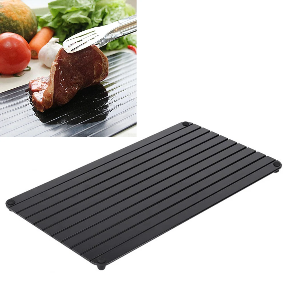 Thaw Fast Quickly Meat Seafood Plate Frozen Food Defrosting Tray Aluminum Kitchen Tools Home Thaw Fast Quickly Meat Seafood Plate Frozen Food Defrosting Tray Aluminum Kitchen Tools Home