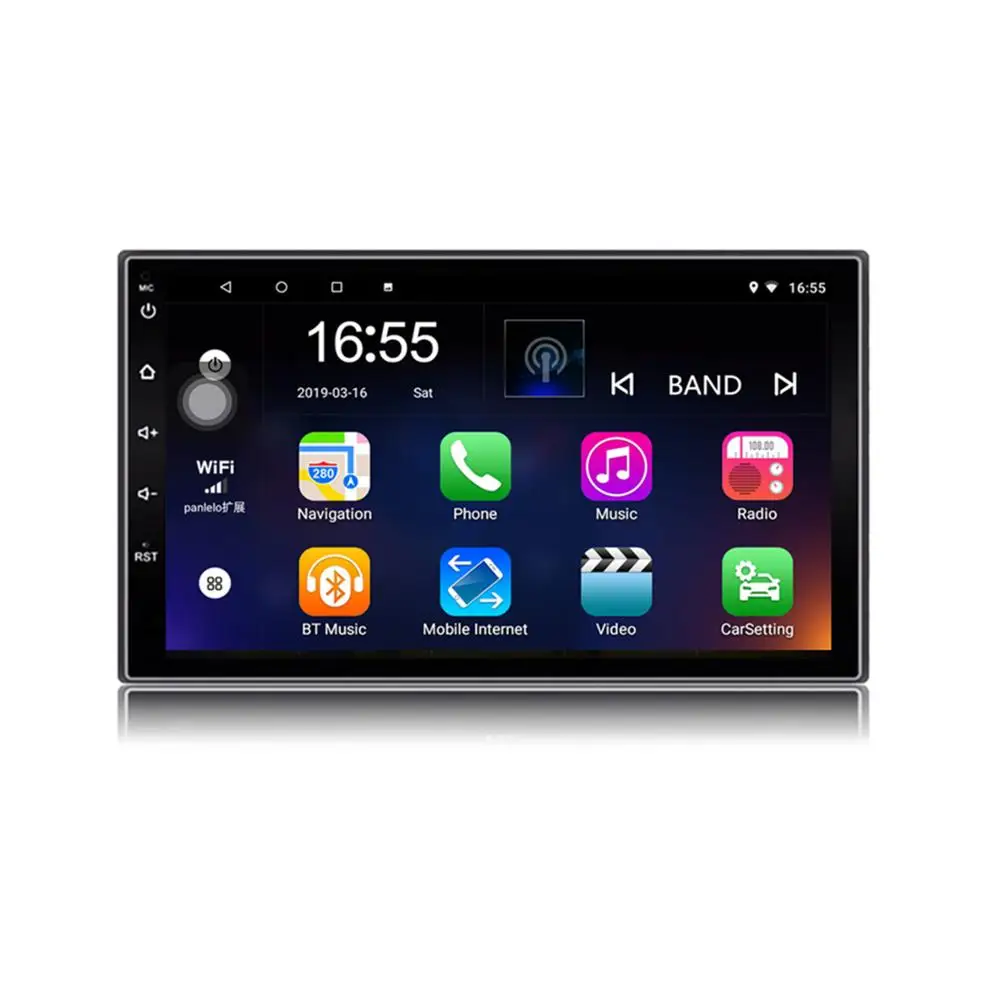 Android 8,1 2 Din Авто радио Поддержка RDS 7 ''сенсорный экран gps навигация четырехъядерный 1 ГБ ОЗУ 16 Гб ПЗУ Bluetooth автомобильное радио стерео - Цвет: Car stereo