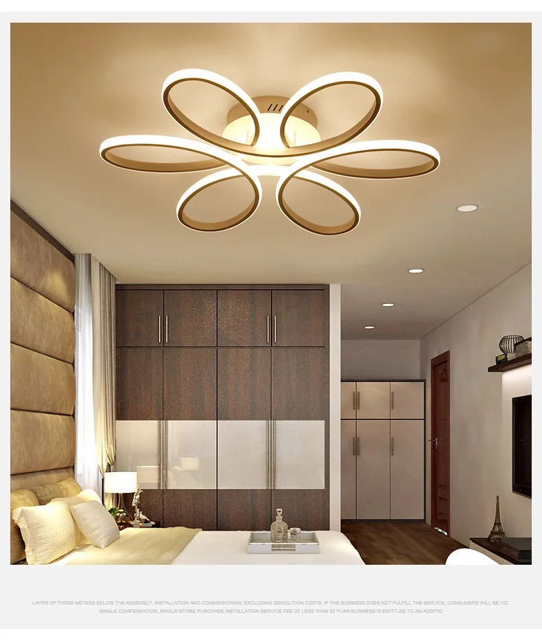 Surface Mounted Modern Ceiling Lights For Living room Kitchen Bedroom Remote Control Indoor Lighting Ceiling Lamp Fixtures 6