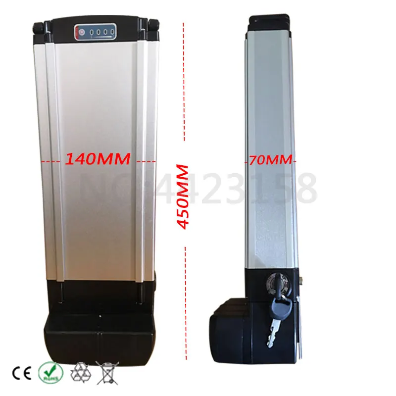 Мощная батарея Bateria 36 V 8AH 10AH 12AH 13AH 15AH 18AH 20AH задняя стойка батарея для Bafang EBike батарея+ двухслойная багажная стойка