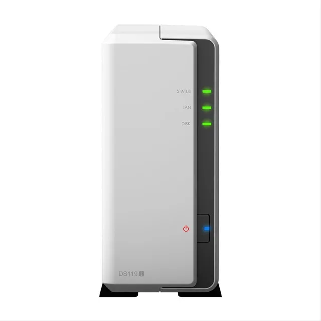 Synology DiskStation DS119j, HDD, 108 ТБ, Serial ATA III, 2,5, 3,5 ", HFS +, NTFS, exFAT, ext3, ext4, 0,8 ГГц