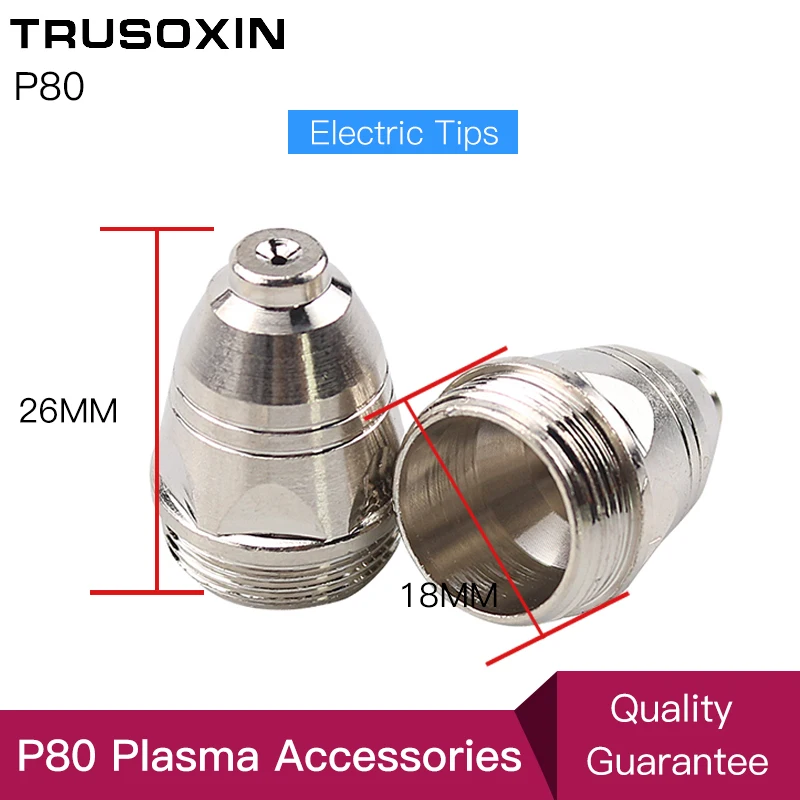 20pcs P80 Consumables Tips and Electrodefor 80A 100A Air Plasma Cutter CUT80 CUT100 and WSM Welding Machine 20pcs P80 Consumables Tips and Electrodefor 80A 100A Air Plasma Cutter CUT80 CUT100 and WSM Welding Machine
