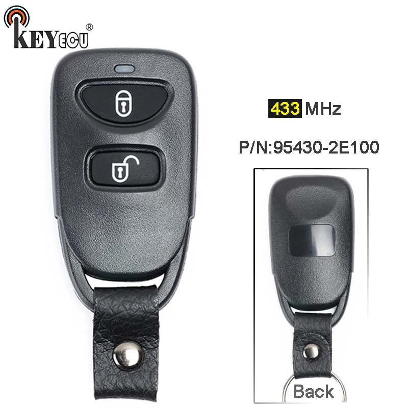 

KEYECU 433MHz P/N: 95430-2E100 Replacement 2 Button Remote Key Remote Car Key Fob for Hyundai Tucson 2008-2009