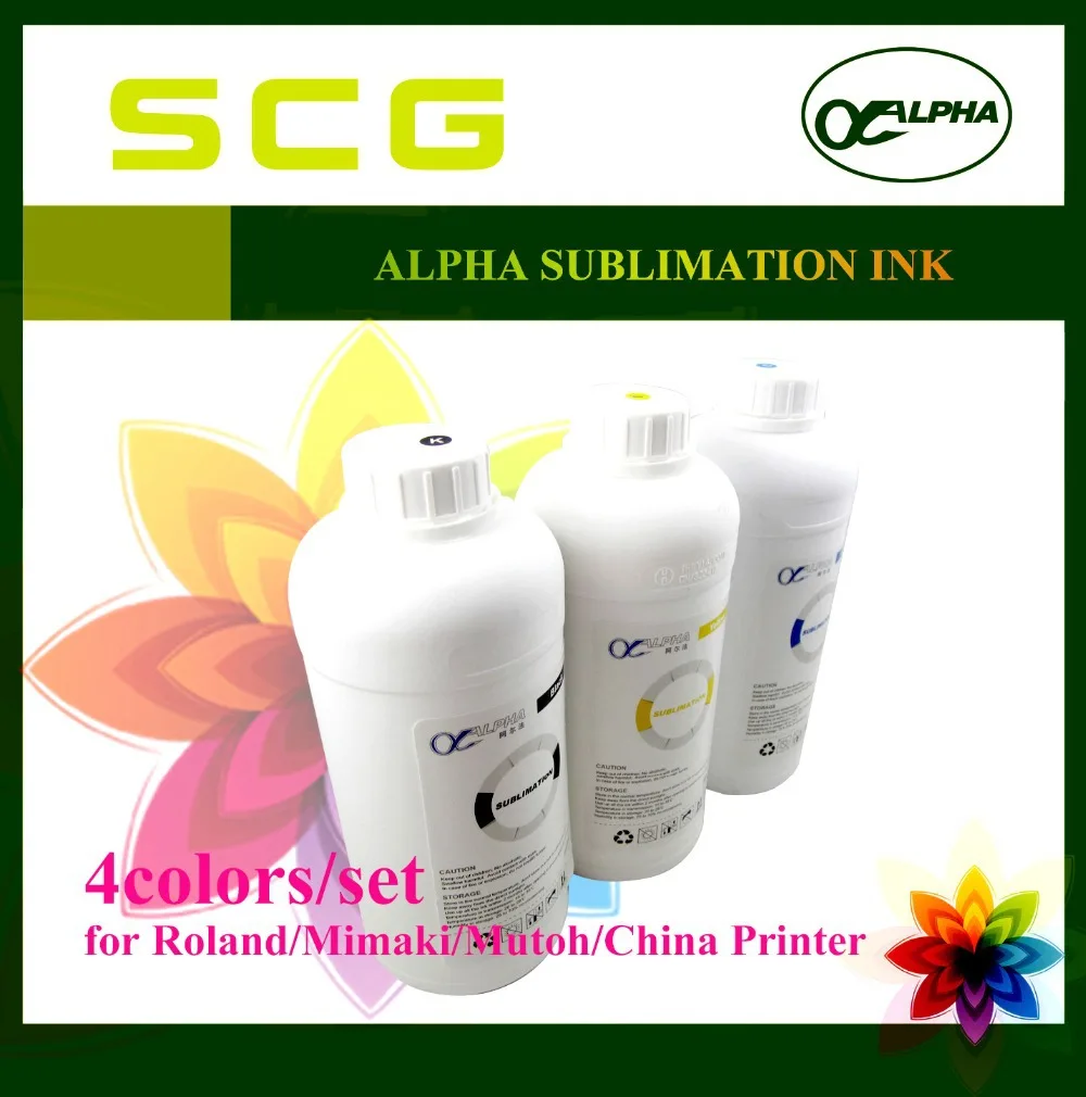 4Colors/set 1liter Sublimation Ink in Bottle for Roland/Mimaki/Mutoh/Epson/Alpha/China Printer