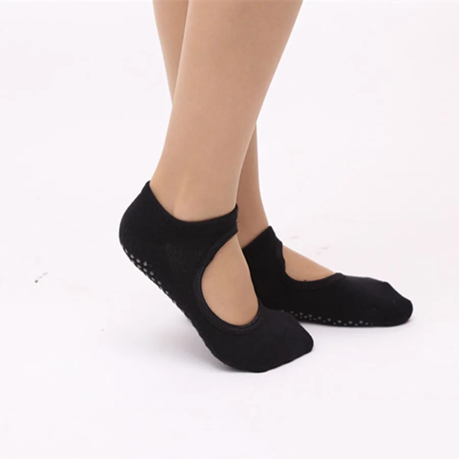 Women Ballet Dance Pilates Socks Backless Professional Fitness Pilates Socks Women Non-slip Dance Pilates Socks Women Grip Socks comfort women socks