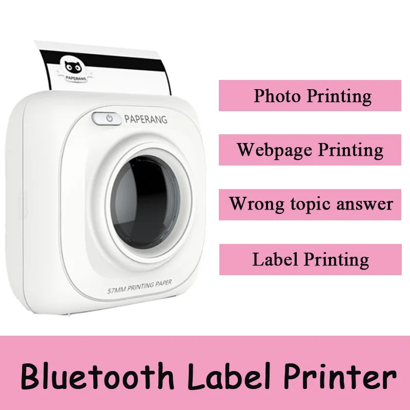 

Paperang P2 Bluetooth portable label printer thermal photo paper Wireless Connection Mini Pocket printer FOR android ios laptop