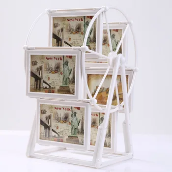 

Creative plastic retro photo frame Ferris wheel windmill photo frame photo frame combination embossed picture frame set b