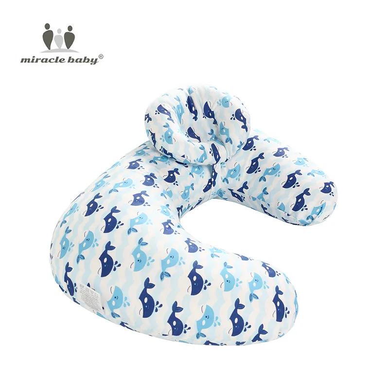2 шт./компл. Детские подушки для кормления для беременных грудного вскармливания подушка, подушка для младенцев для обниматься u-образный для новорожденных из хлопка для беременных подушка для опоры поясницы - Цвет: Blue whale