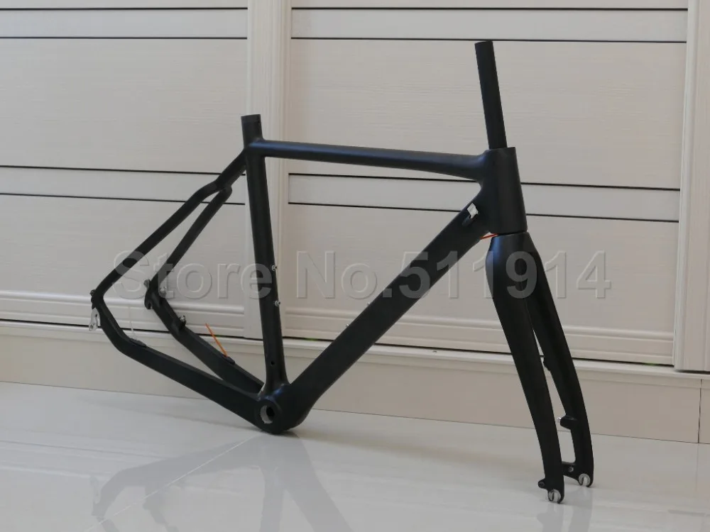 

603# Toray Carbon Full Carbon Fiber Matt Cyclocross Bike Bicycle Cycling Disc Brake BSA/BB30 Frame And Fork