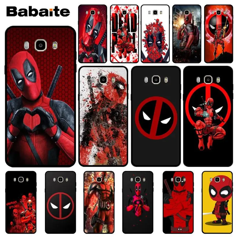 Черный мягкий чехол для телефона Babaite Marvel Hero Deadpool с индивидуальными рисунками