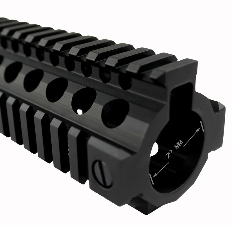 Acessórios de Caça Ferroviário para Airsoft Alumínio Fissão Polegada Picatinny Ferroviário mk Estilo Handguard Aeg m4 - M16 12.7 11 Acessórios de caça alumínio fissão 12.7 polegada