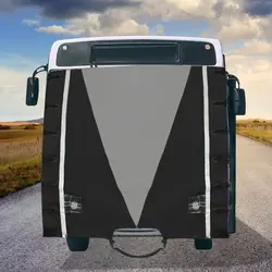 Универсальный серый кэмпер караван Передняя буксировочная крышка защита со светодиодный ными огнями серый Оксфорд ткань водостойкие