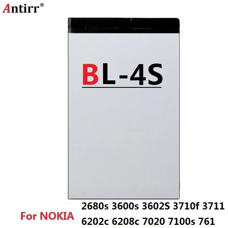 Mobile Phone Battery 860mAh BL-4S For Nokia 2680s 3600s 3602S 3710f 3711 6202c 6208c 7020 7100s 7610c 7610s Supernova Mobile Phone Battery 860mAh BL-4S For Nokia 2680s 3600s 3602S 3710f 3711 6202c 6208c 7020 7100s 7610c 7610s Supernova