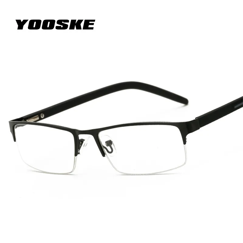 metal half frame reading glasses