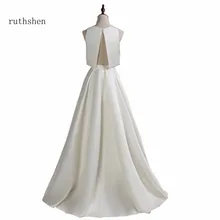 ruthshen Long Prom Dresses Reflective Dress Two Pieces Party Gowns Real Photo A Line Cheap Evening Gowns Robe Bal De Promo