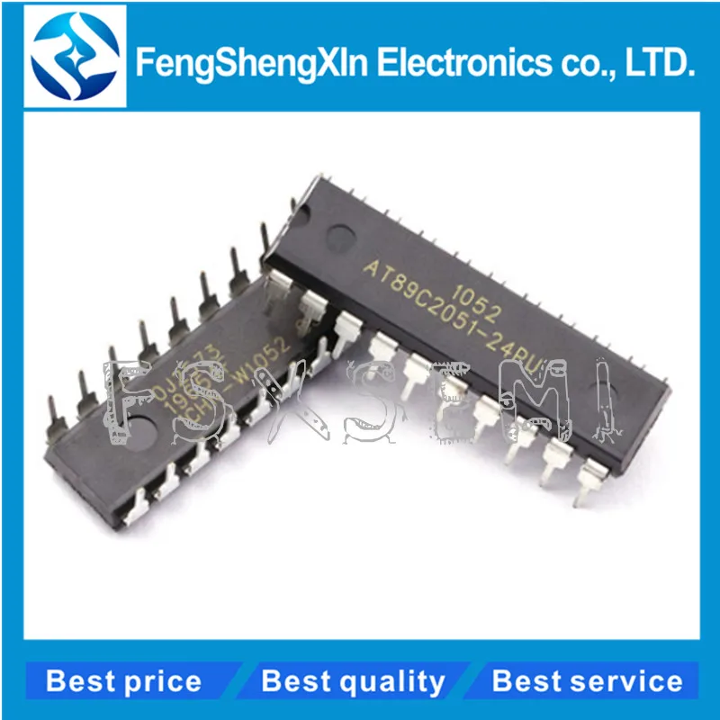 AT89C2051-24PU DIP-20 8-битный микроконтроллер | Электронные компоненты и принадлежности
