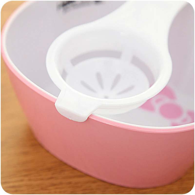 Egg White And Yolk Separator With Silicone Holder Egg Dividers Suction Eggs Separator Cooking Tool Kitchen baking tool