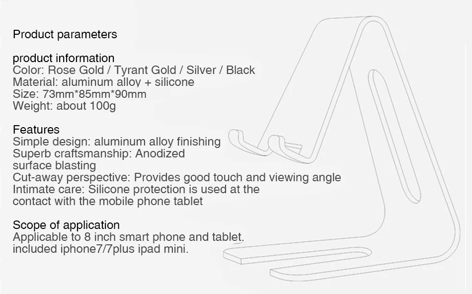 Universal Metal Mobile Phone Stands Holders For iPhone X 7 8 Plus For Samsung S9 Plus For Huawei p20 For Xiaomi Holders Stand  (8)