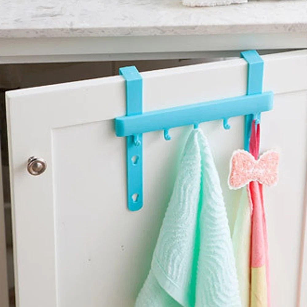 

1 pcs Kitchen hanging rack hooks hanging holder door bracket rack hook for the wall cupboard storage holder