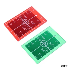 Прямая поставка и лазерная пластина для карты дюйма/см для зеленого и красного лазерного уровня пластина для цели 3 июля