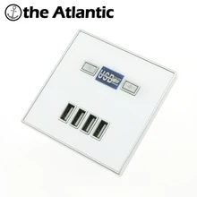 Лучший 4-Порты и разъёмы USB Порты и разъёмы 4A стены Зарядное устройство адаптер ЕС розетка Мощность выход Панель Заземленный Электрический настенный Зарядное устройство адаптер для зарядки