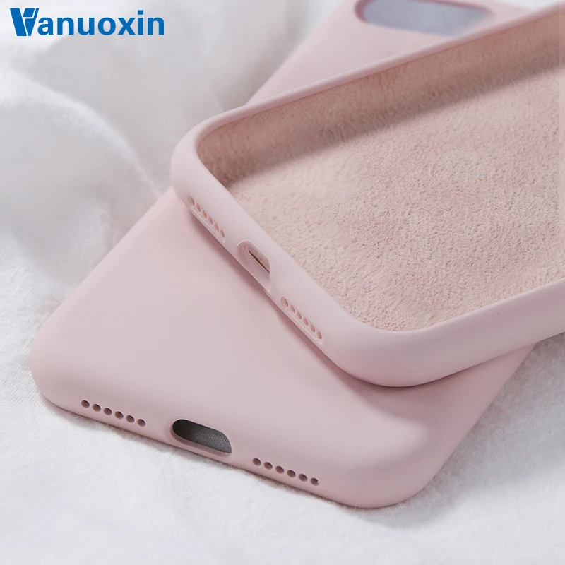 

Xiaomi Redmi Note 7 case Redmi 7 7A cover Liquid Silicone case on for Xiaomi Mi 9T Pro 8 9 SE A2 Lite on Redmi GO K20 6A 6 7 Pro