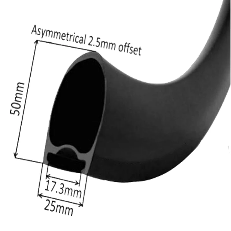 Асимметричная ширина 25 мм Углеродные колеса для шоссейного велосипеда 3 года гарантии u-образная керамическая ступица клинчер бескамерная карбоновая гоночная колесная установка