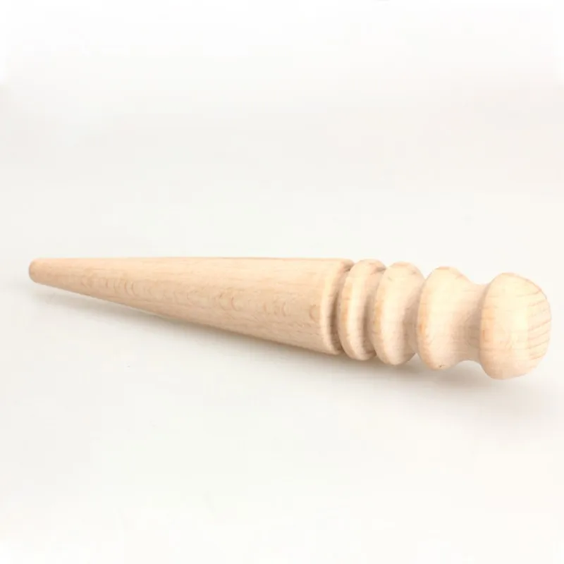 

Edge Slicker Round Wood Multi-Size Leather Burnishers Leathercraft Leather Tools