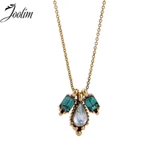 Ювелирные изделия joolim оптом/ Gass Fower летнее зеленое ожерелье с подвеской винтажные ювелирные изделия Модные ювелирные изделия