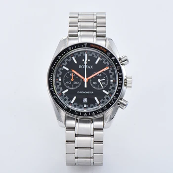 

Chronograph 2019 new VK 40mm men's watch Japan miyota quartz stainless steel bracelet case polishing luminous hands 05