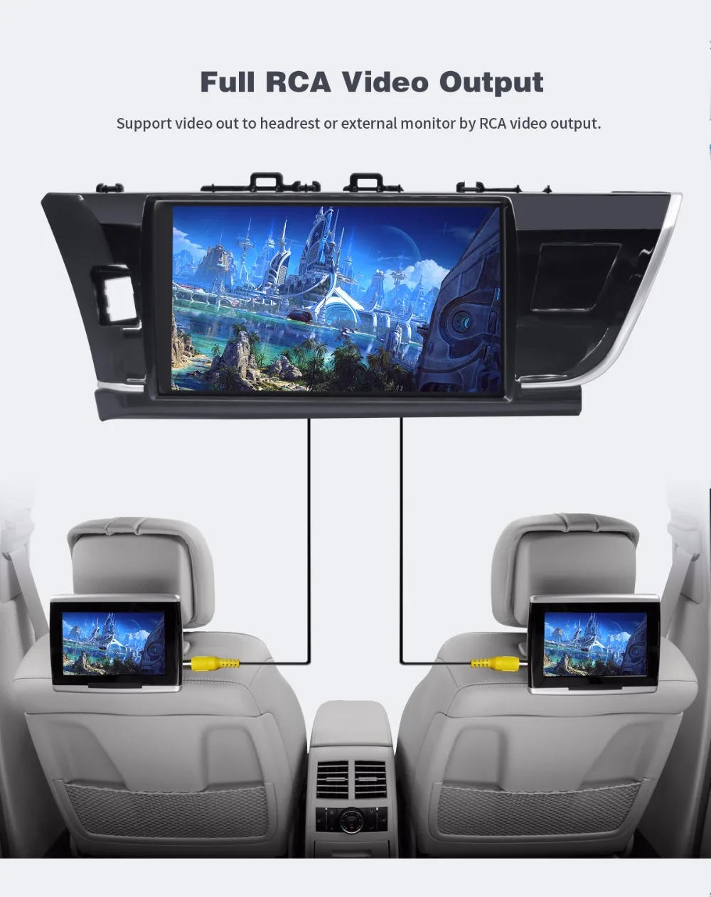 Sale Joying Android 8.1 for toyota corolla 2014-2016 10.1" 2 din car radio DSP navigation car stereo GPS carplay TMPS 4GB+64GB SWC BT 17