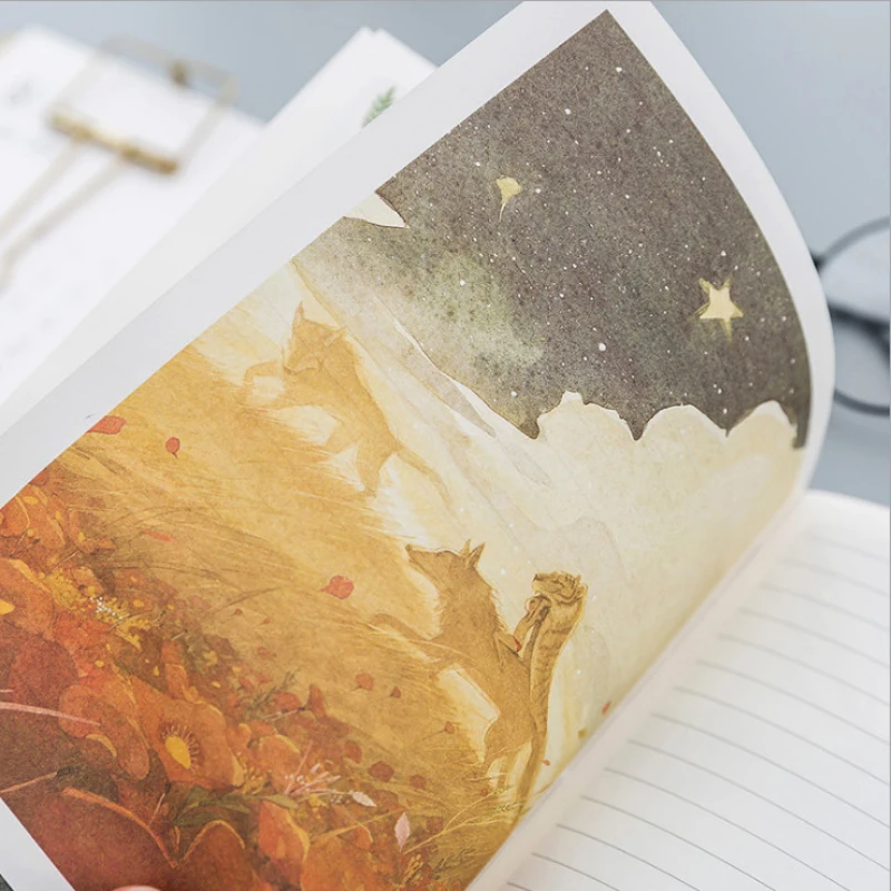 Винтажный блокнот Wolfboy Forest Friends цветная бумага в твердом переплете дневник книга