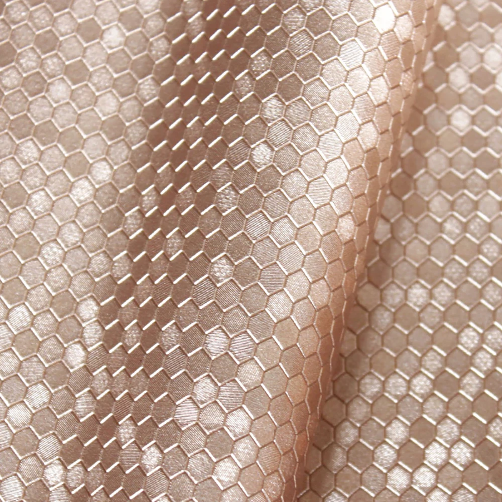 Lychee Life A4 соты узор Синтетическая кожа ткань блестящая искусственная кожа DIY ручной работы Швейные принадлежности для одежды - Color: 2