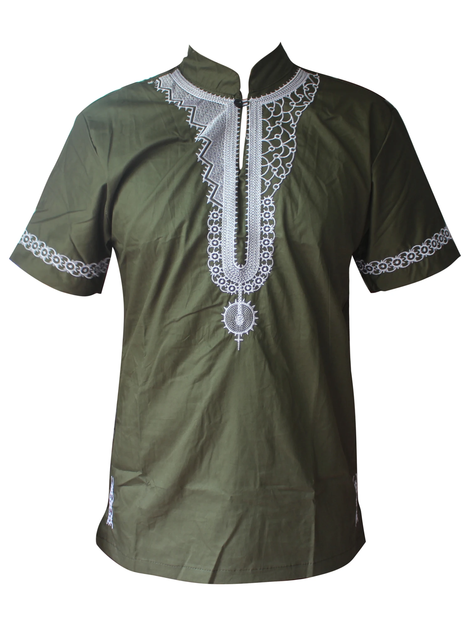 Летняя мужская Повседневная футболка Dashikiage с вышивкой Кванзаа