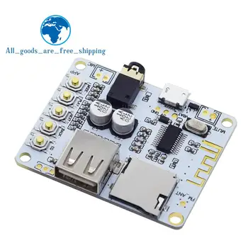 

TZT Bluetooth Audio Receiver board with USB TF card Slot decoding playback output A7-004 5V 2.1 Wireless Stereo Music Module