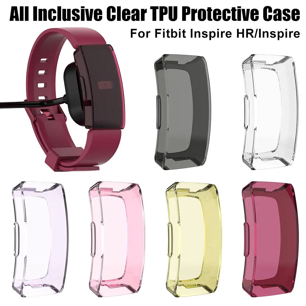

Clear TPU Protective Case Shell Cover For Fitbit Inspire Smart Watch Replacement Protective For Inspire HR Watch Accessories