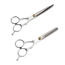 2 X Professional Barber Hair Cutting & Thinning Scissors Shears Hairdressing Set DJ0041