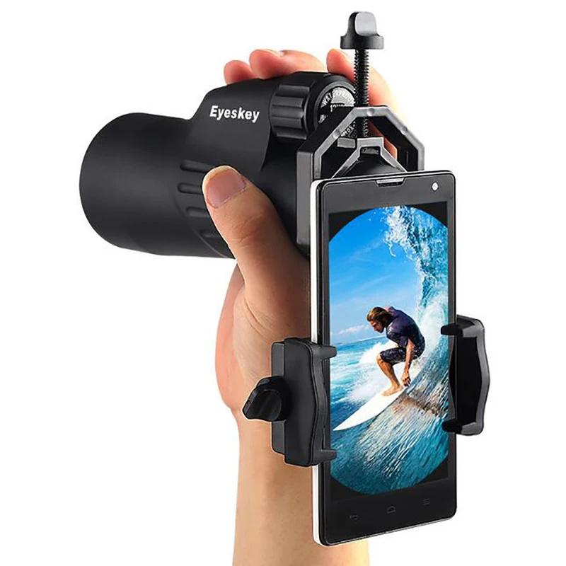 Telescope Universal Adjust Clip Binocular Monocular Adapter Holder Spotting Scopes Mobile Phone Camera Lens Astronomical Micro