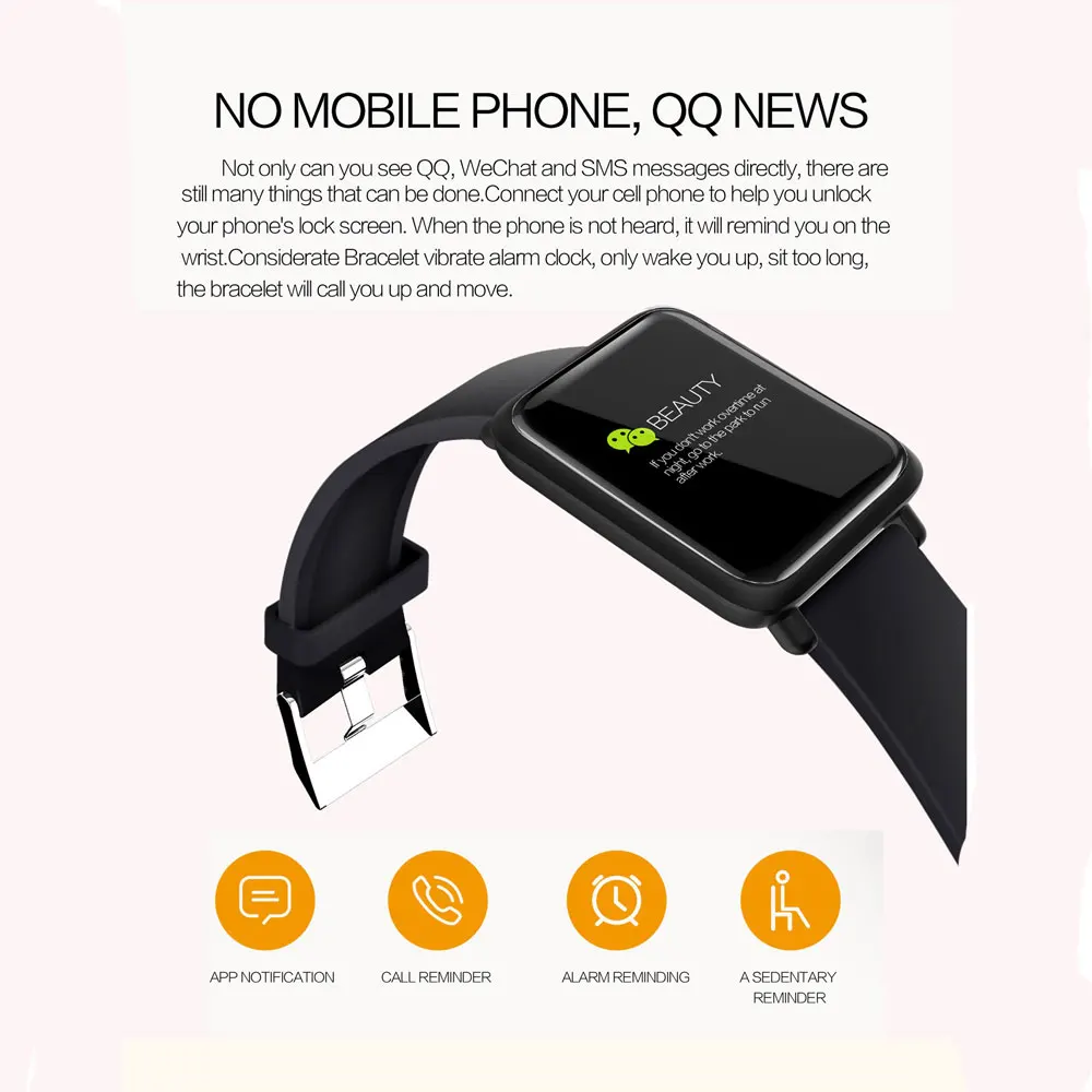 696 M28 Pedometre Smart Wristband Vibrating Alarm Clock IP67 Waterproof circular men women Smart band
