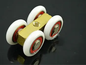 

door roller ultra-quiet wooden door sliding door pulley hanging rail track nylon wheel glass bearing door hardware