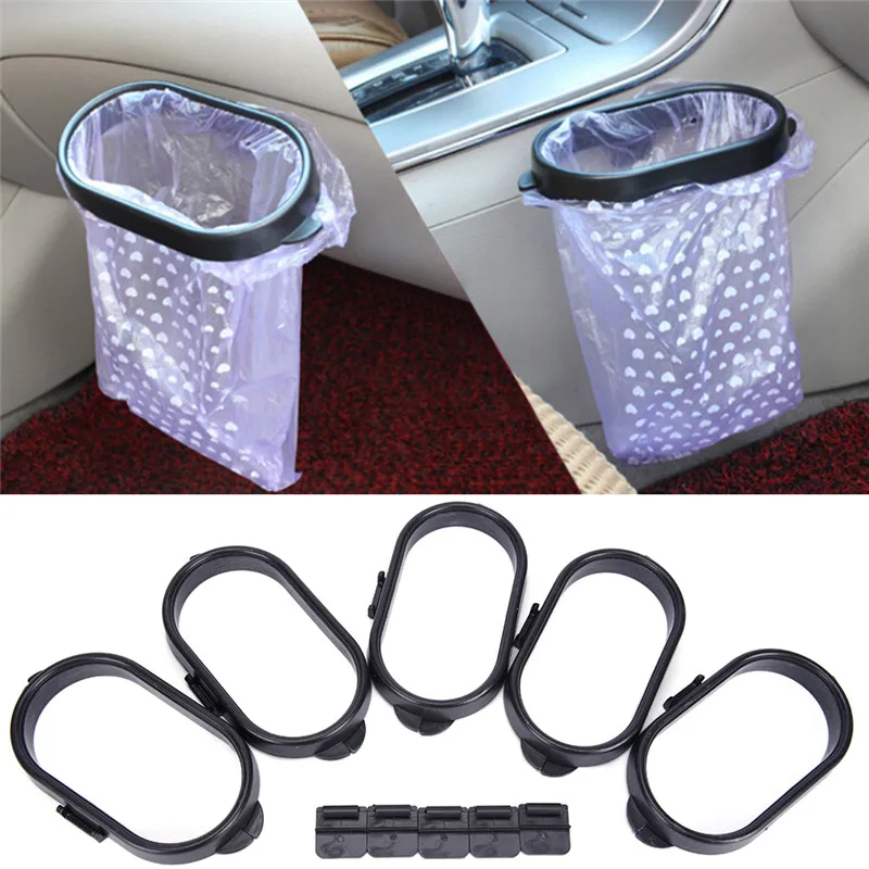 Frame Pasted Trash Holder Car Rubbish Bag Plastic Clip Vehicle Garbage Bagsin Car Trash from