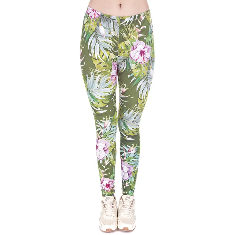 

30 Different Patterns of Women 3D Printing Fitness Slim Leggings Fashion Casual Milk Silk Fabric Stretched Pants