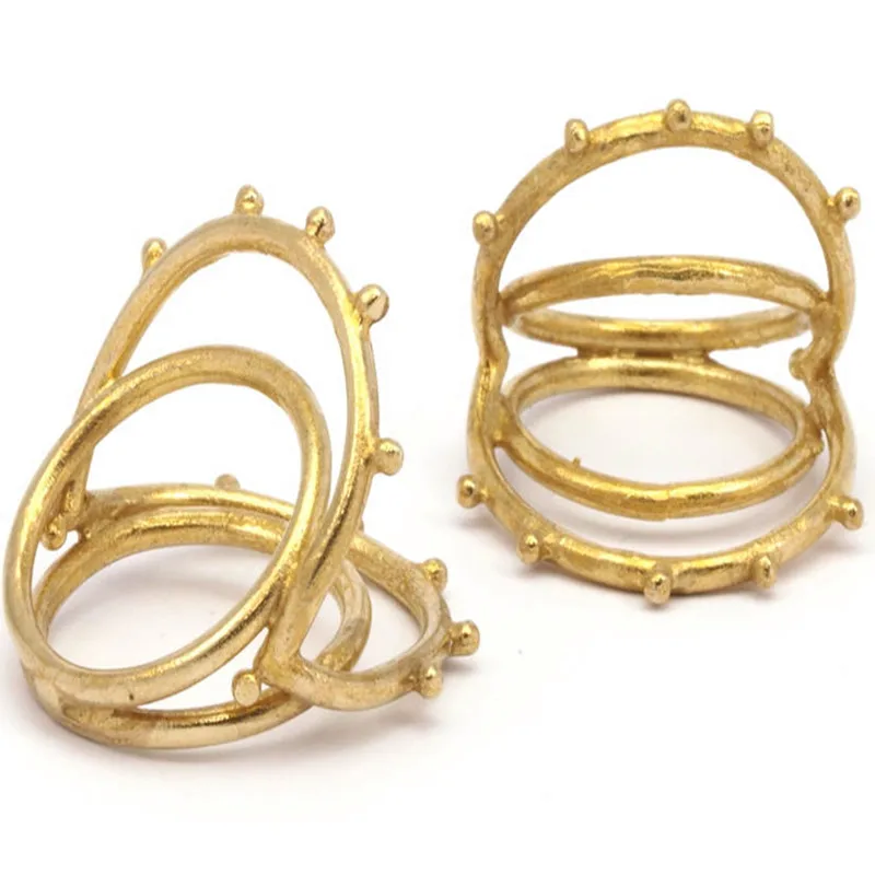 .. 2 шт. Круглые проволочные кольца из сырой латуни. Sz (18 мм) yN124|wire ring|ring ringround ring |