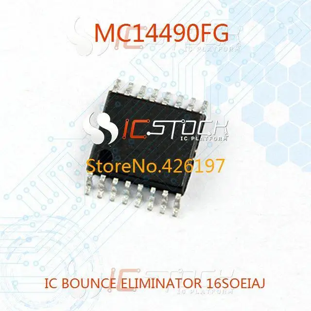 Free Shipping MC14490FG IC BOUNCE ELIMINATOR 16SOEIAJ 14490 MC14490 ...