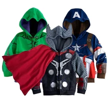 2017 New Brand Boys Avengers kids jackets and coats Outerwear kids Super hero captain america jackets
