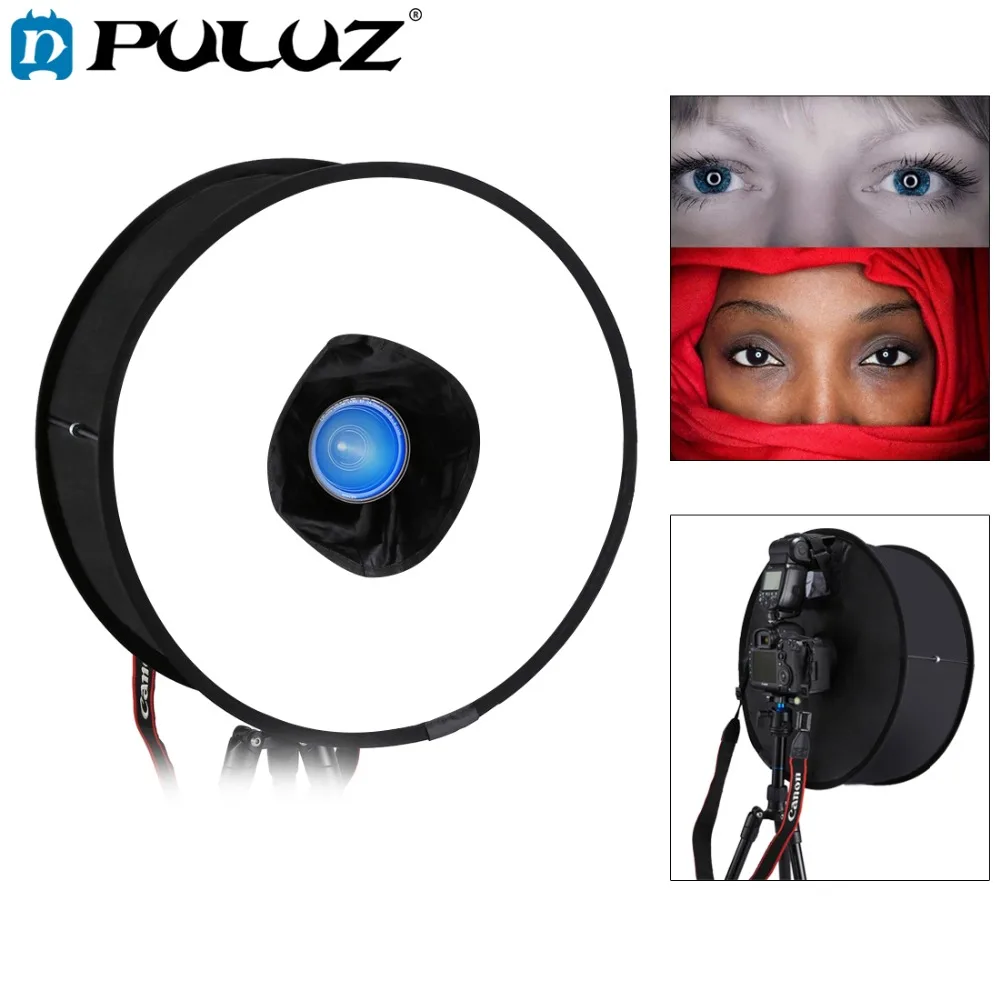 

PULUZ PU5145 45cm Ring Softbox Speedlight Round Style Flash Light Shoot Soft box Foldable Soft Flash Light Diffuser