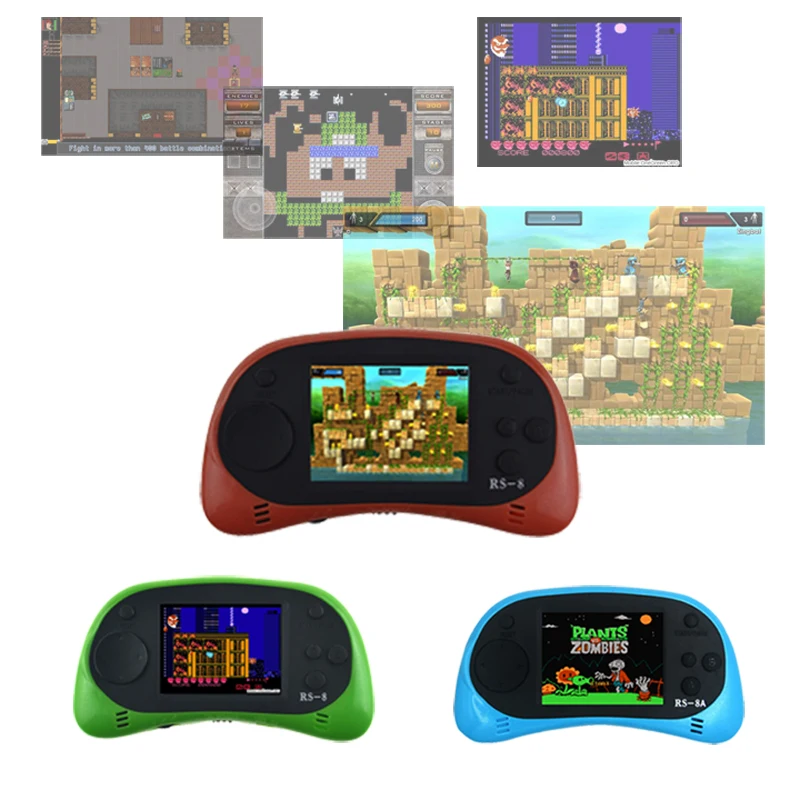 RS 8 8A Handheld font b Game b font Player 8 Bit 2 5 inch Portable