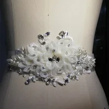 Горный хрусталь и цветочный свадебный пояс, пояс невесты, Пользовательские Свадебные ремни и пояса