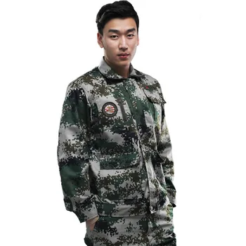 

Fitness Clothes Land Air Digital multi Color Thick Polyester Card Outdoor Field Camouflage Uniform Ghillie Suits Tactical suit